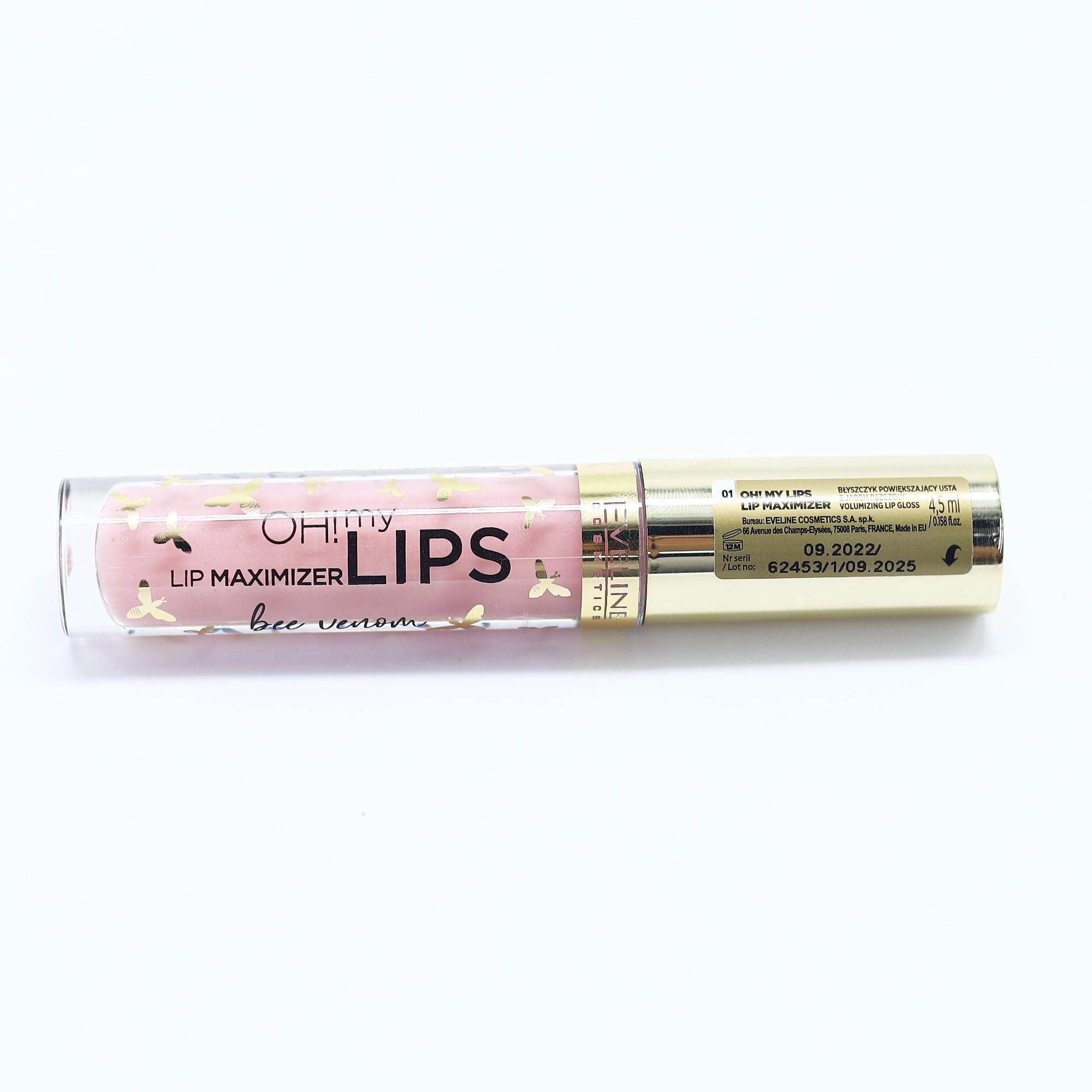 Eveline Make up Lips Lip Maximizer пчелиное масло 4,5мл Eveline Lips Blesk va tintlar Франция