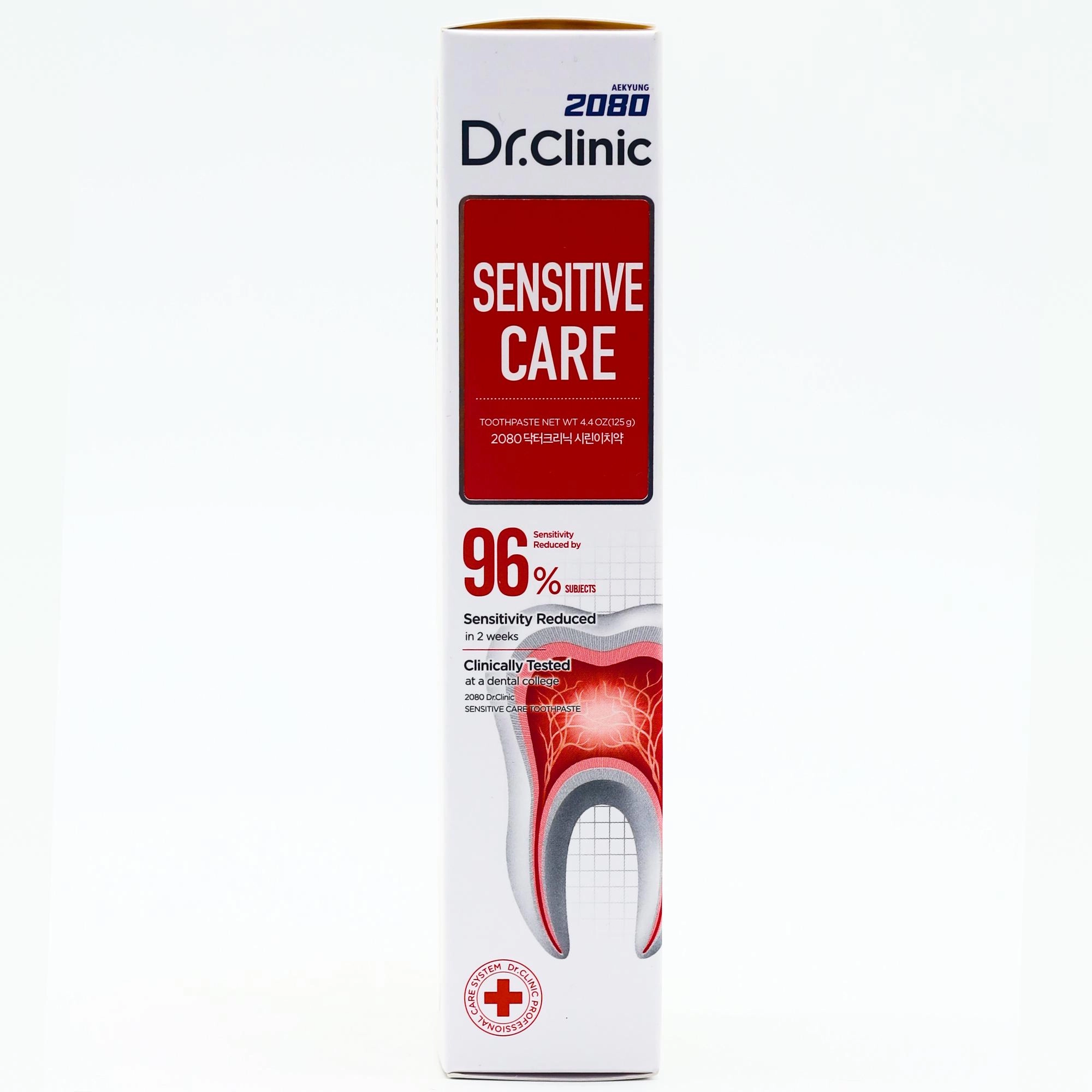 2080 Dr.Clinic Sensitive Care Зубная паста 125мл Kottalar uchun zubnoy cho'tkalar Южная Корея