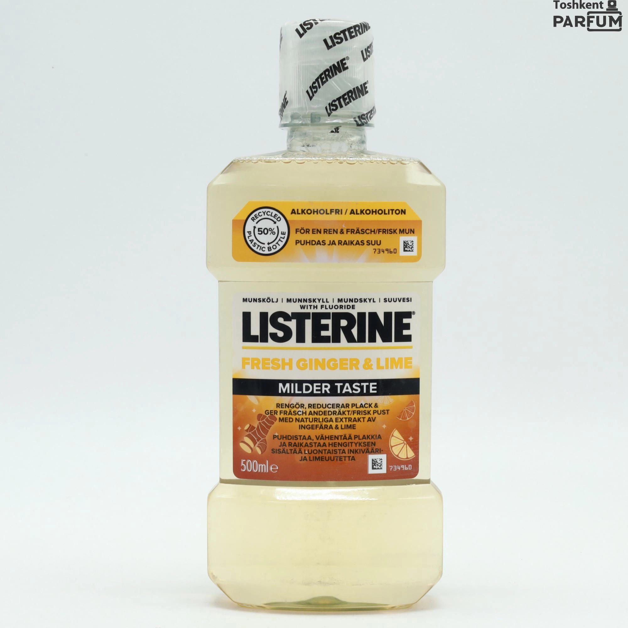 Listerine Fresh Ginger Lime 500ml Ogiz Bo'shlig'i parvarishi Италия