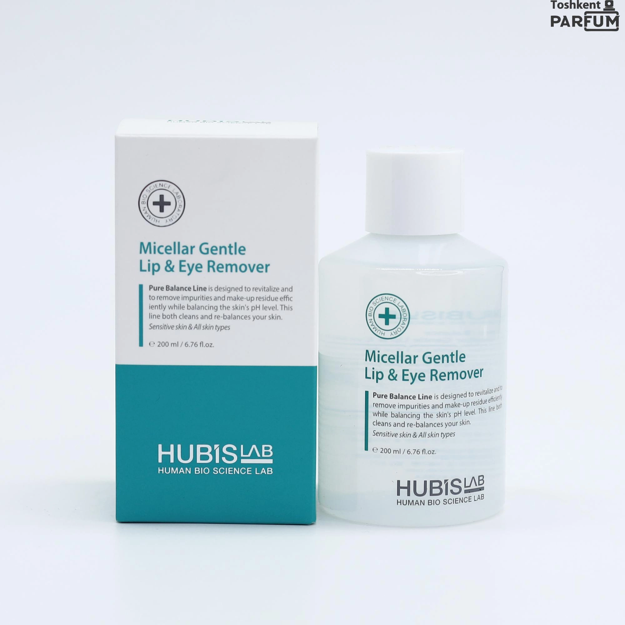 Hubis Lab Micellar Gentle Lip & Eye Remover 200ml Koreya yuz tozalash umumiy Жанубий Корея