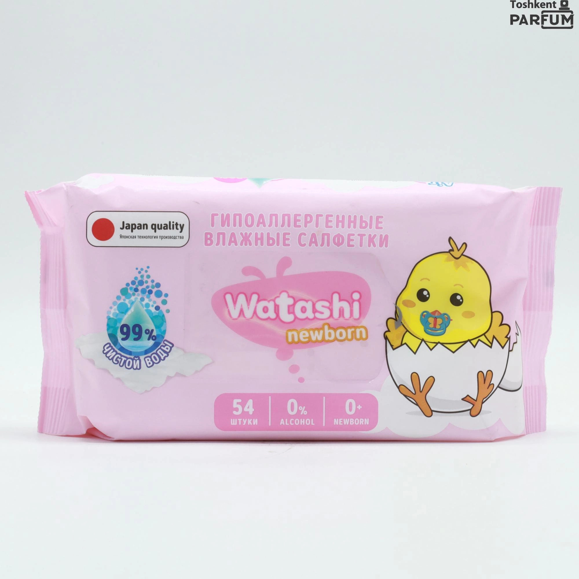 Влажные салфетки Watashi 54 шт. Nam salfetkalar umumiy Россия