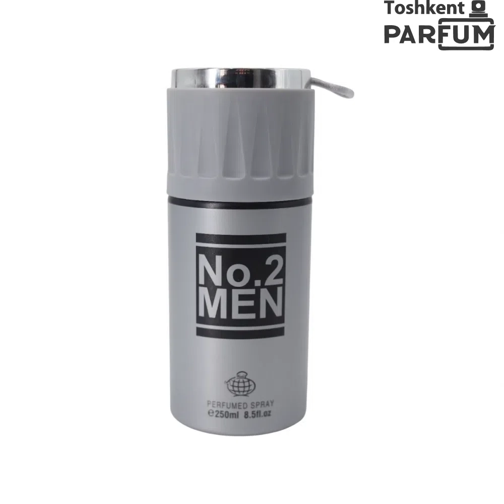 Fragrance World No.2 Men Perfumed Spray 250мл dubaiy umumiy dezadarant ОАЭ
