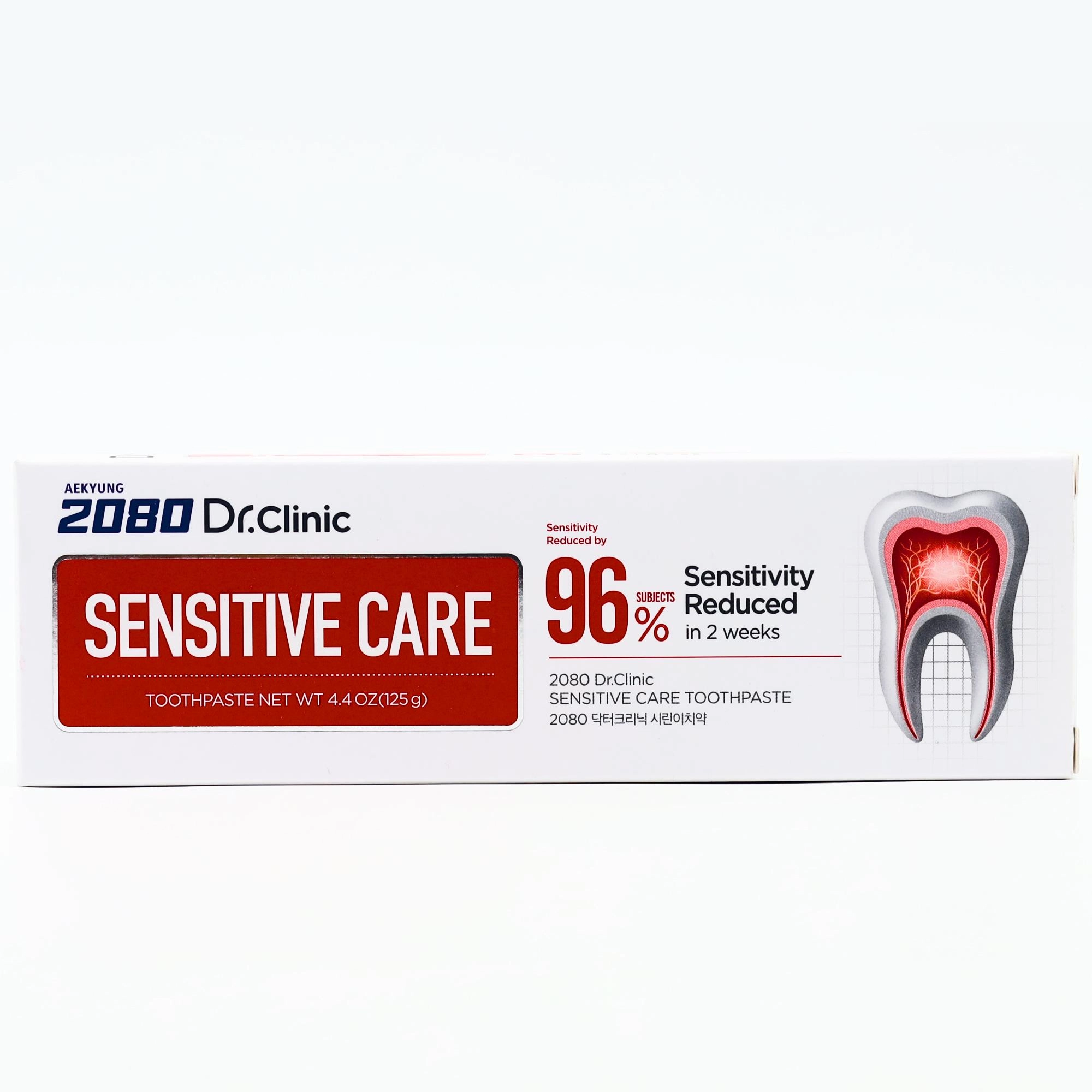 2080 Dr.Clinic Sensitive Care Зубная паста 125мл Kottalar uchun zubnoy cho'tkalar Южная Корея