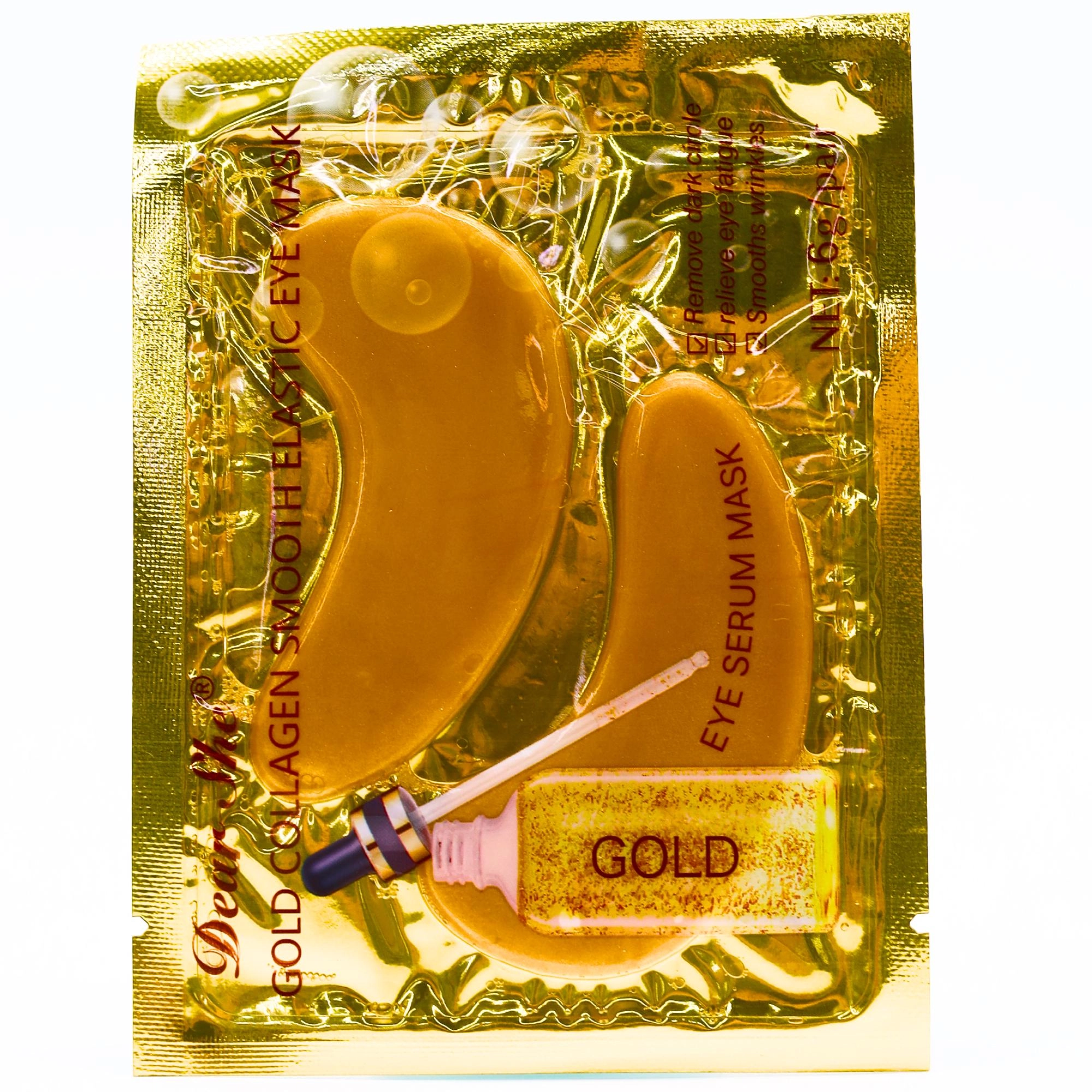 Dear She Gold Collagen Smooth Elastic Eye Mask 6g Yuz uchun maskalar umumiy. Китай