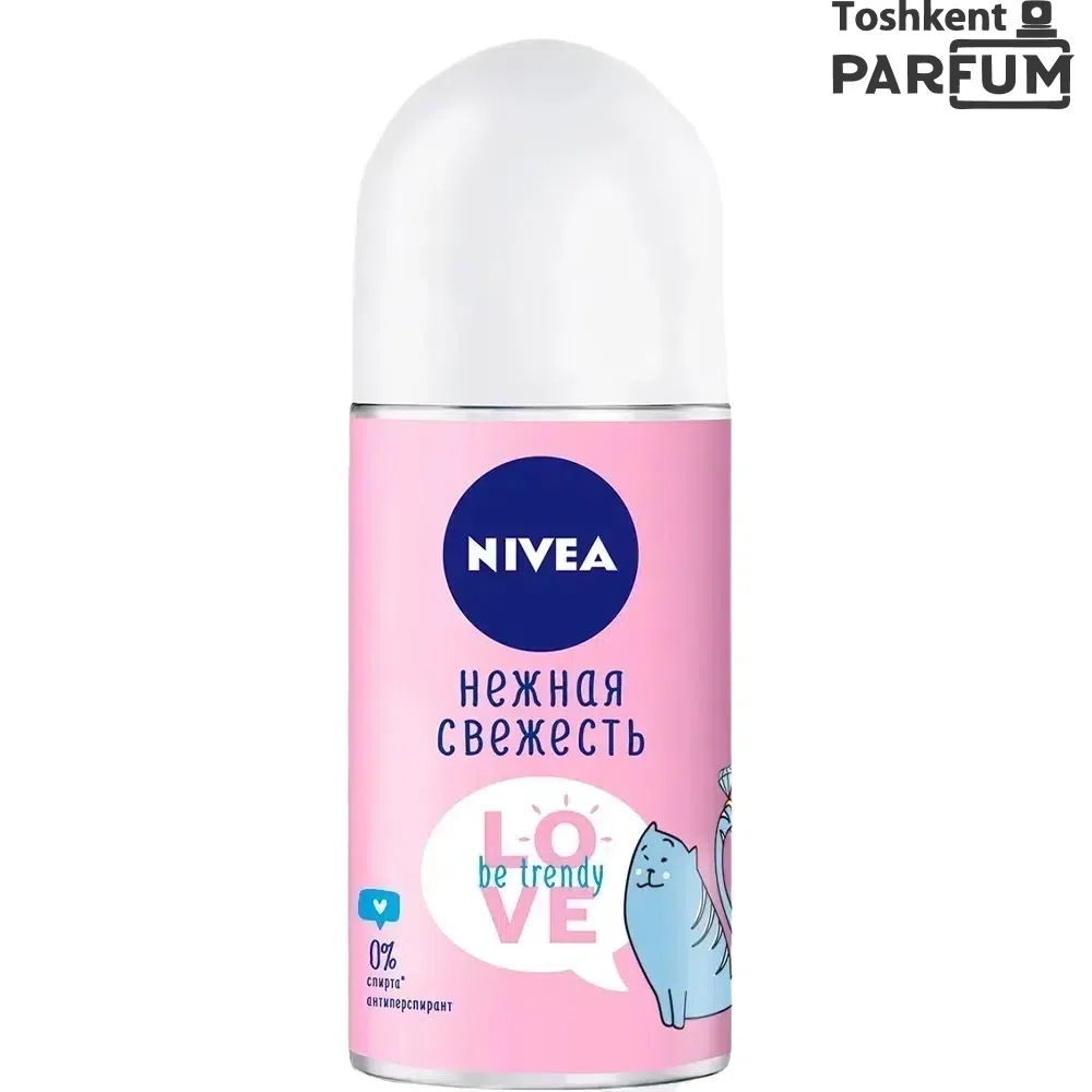 Nivea Love Be Trendy Нежная Свежесть Дезодорант для женщин 50мл Ayollar uchun dezdorant umumiy Россия