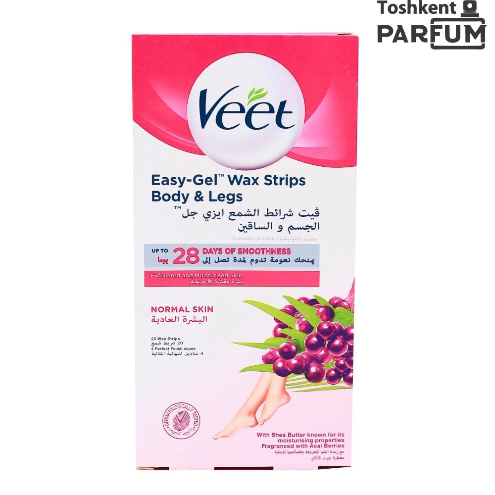 VEET easy gel wax strips body legs Depelyatsiya uchun vositalar ОАЭ