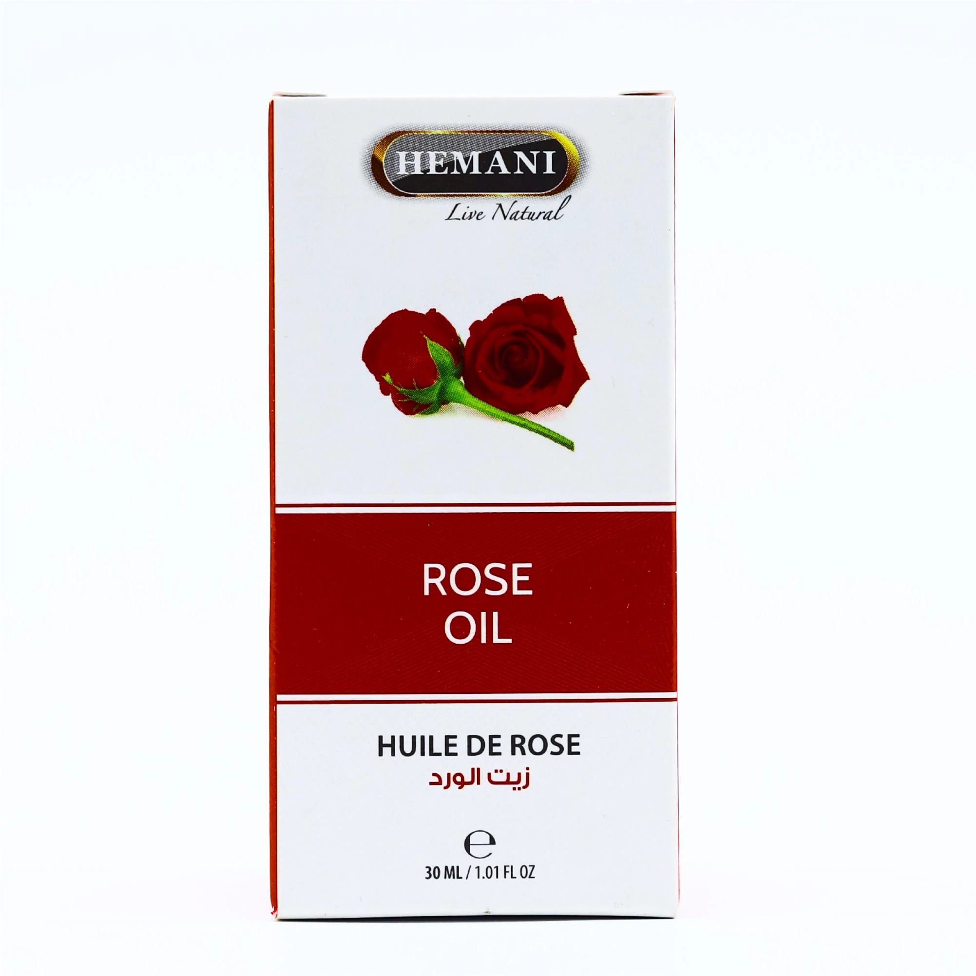 Hemani Розовое масло Huile de Rose 30мл Yuz va tana uchun yog'lar umumiy Пакистан