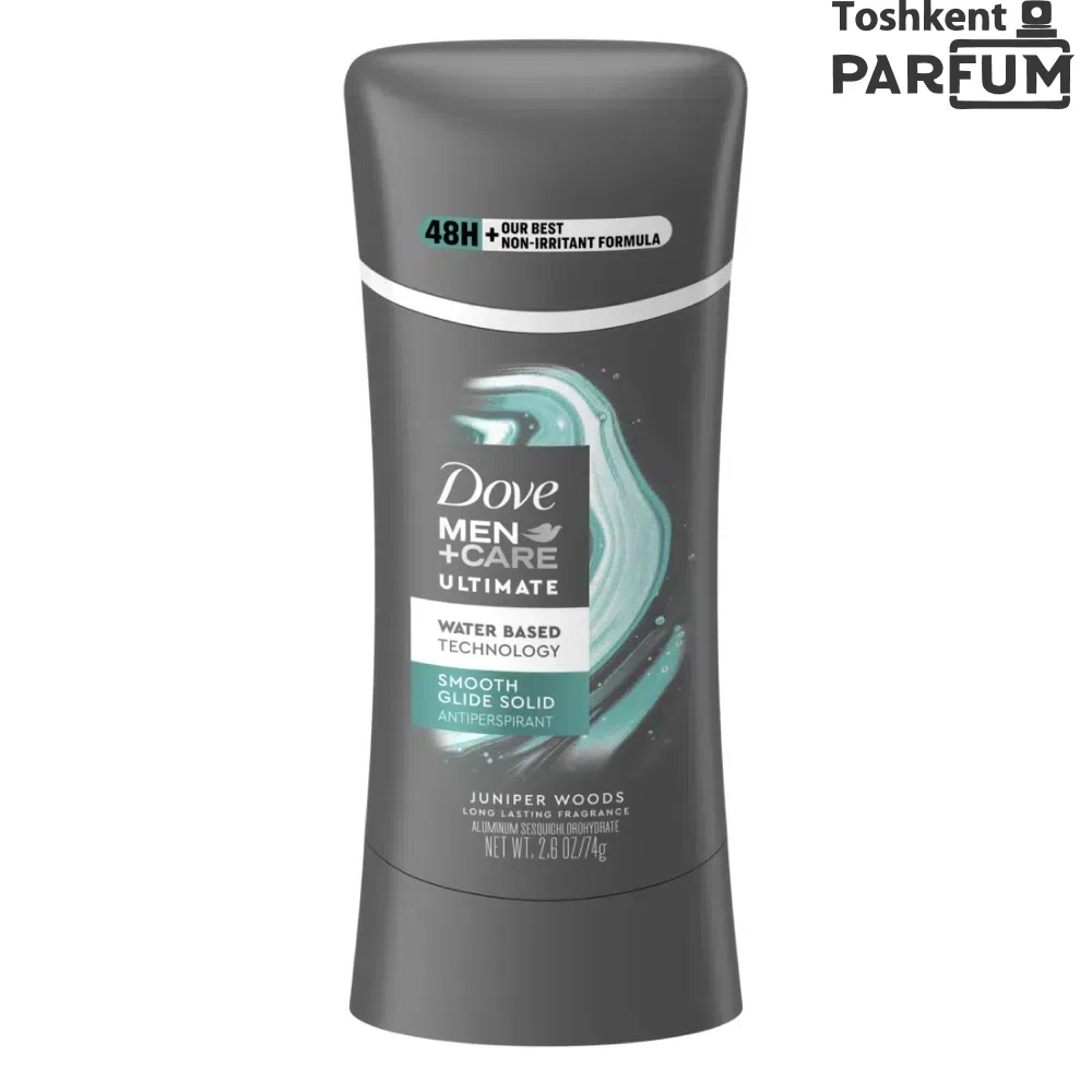 Dove Men +Care Ultimate Water Based Smooth Glide Solid Juniper Woods 74g Davolovchi dezodorant umumiy AQSH