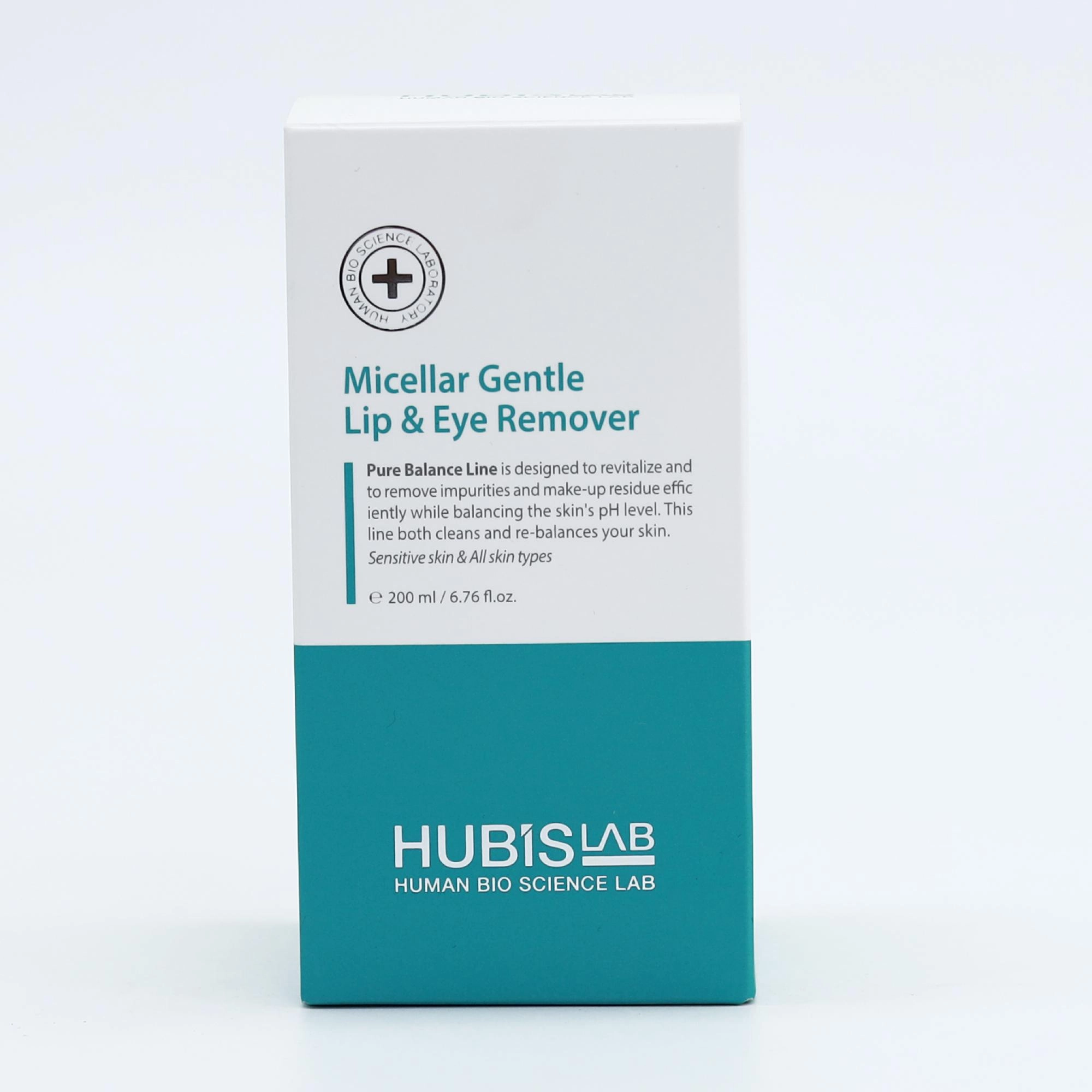 Hubis Lab Micellar Gentle Lip & Eye Remover 200ml Koreya yuz tozalash umumiy Жанубий Корея