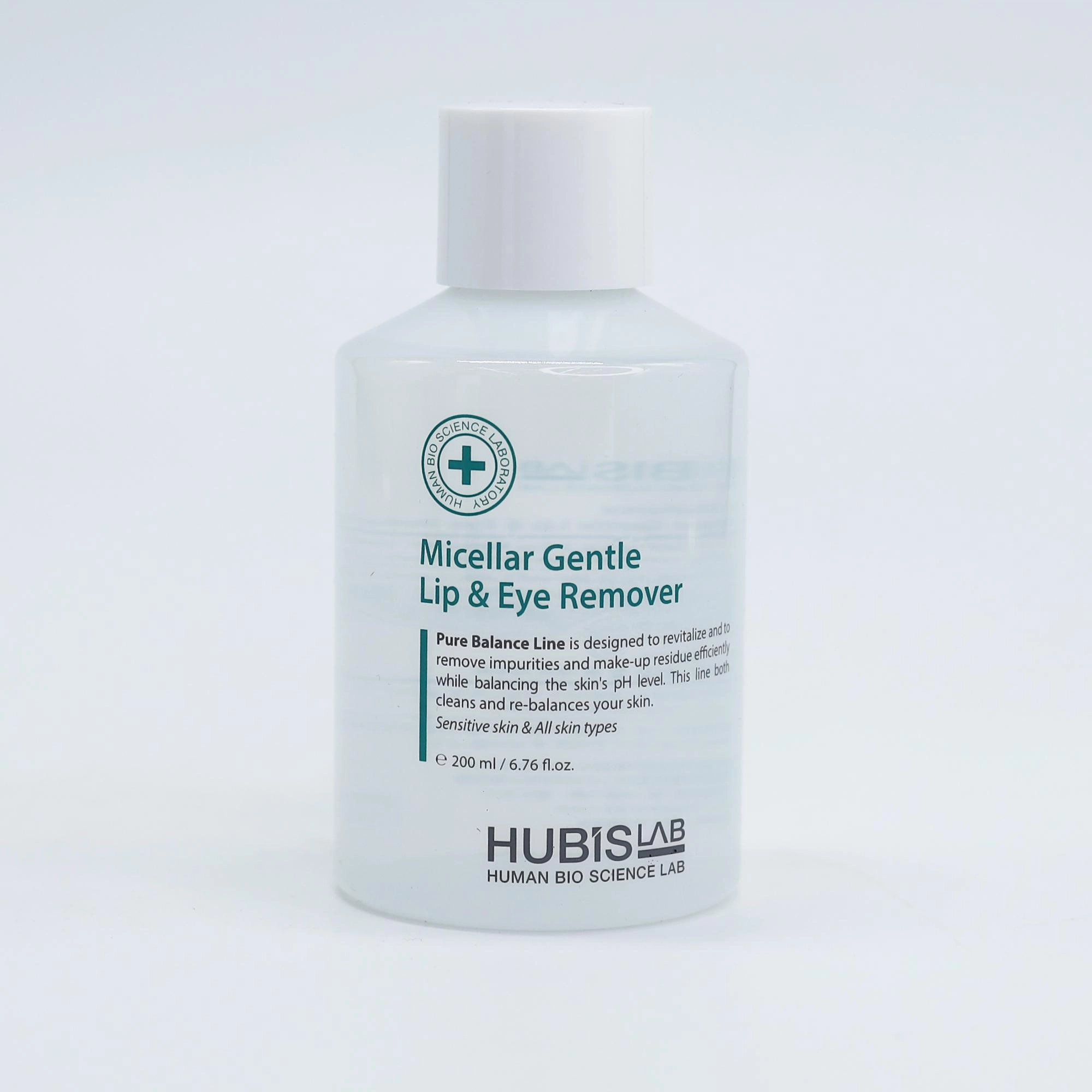 Hubis Lab Micellar Gentle Lip & Eye Remover 200ml Koreya yuz tozalash umumiy Жанубий Корея