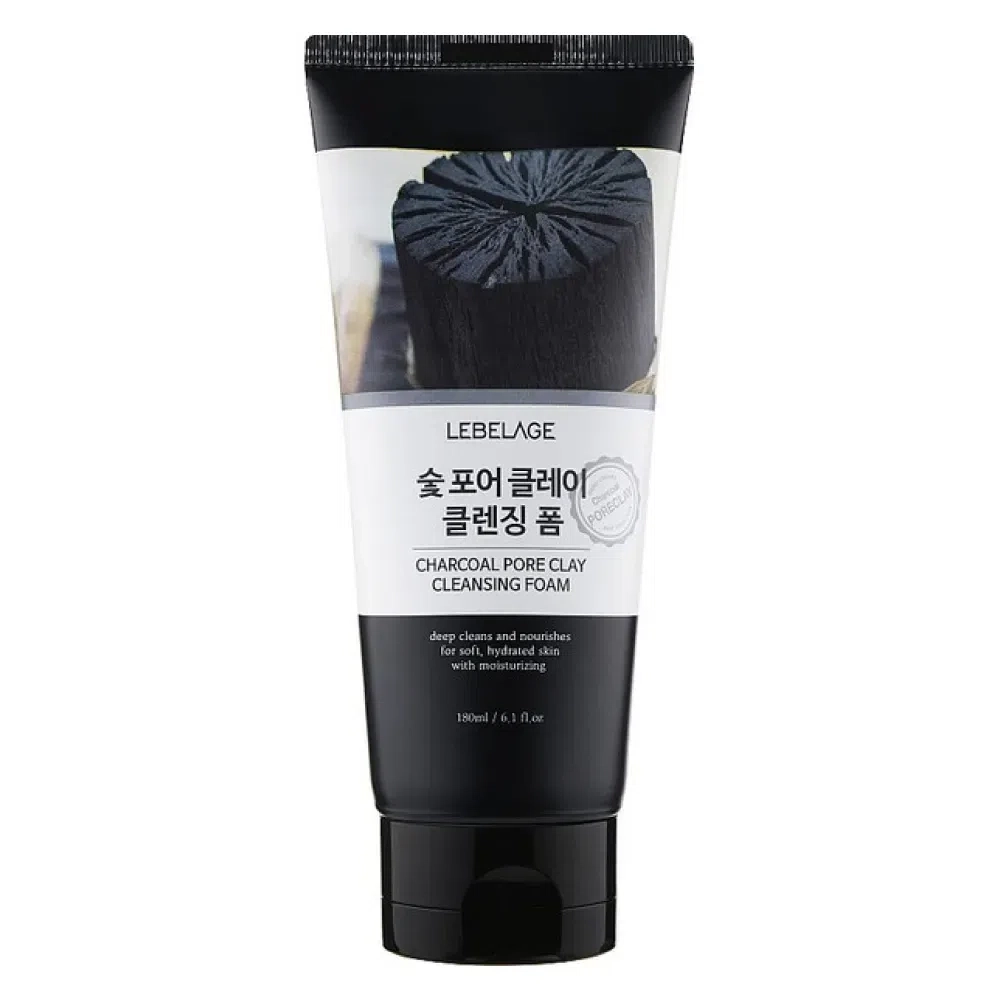 Lebelage Charcoal Pore Clay Cleansing Foam 180мл Yuz tozalash umumiy. Южная Корея