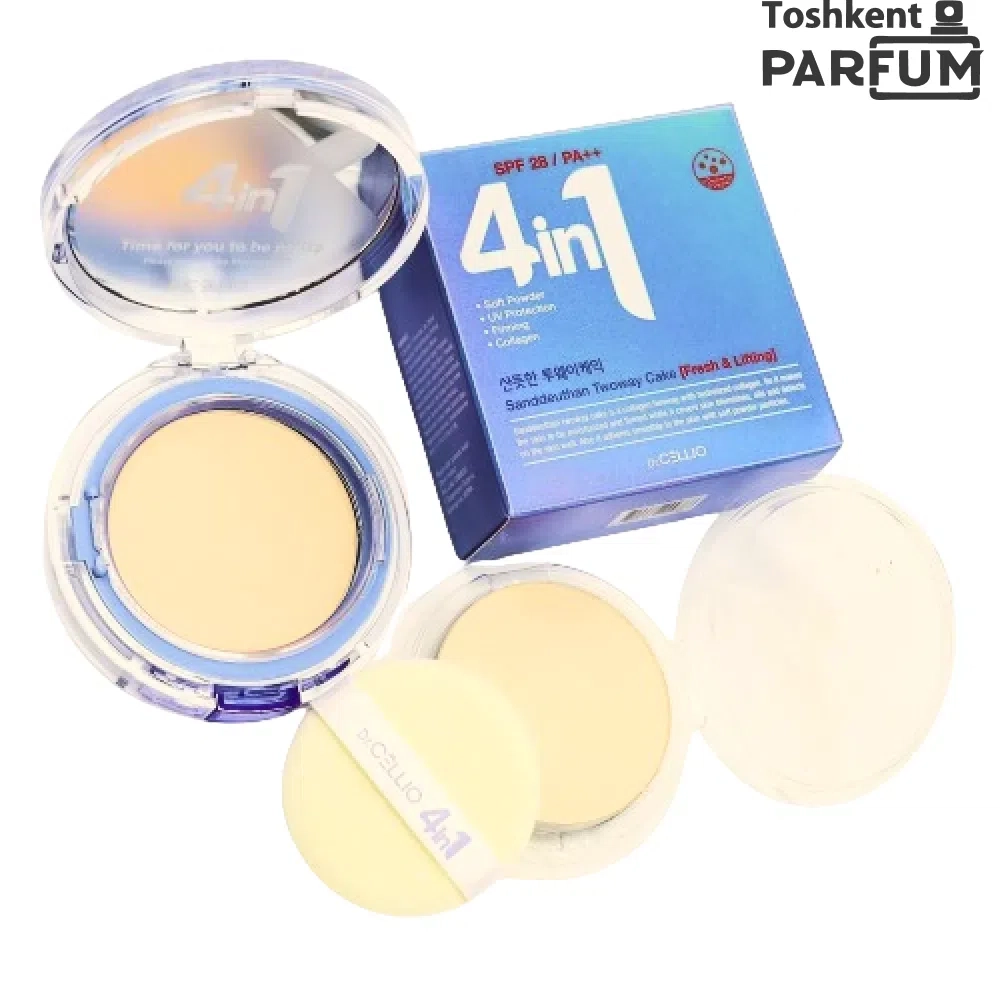 Dr.Cellio 4in1 Sanddeuthan Twoway Cake #21 Light Beige SPF28 PA++13г Dr.cellio 4in1 Канада