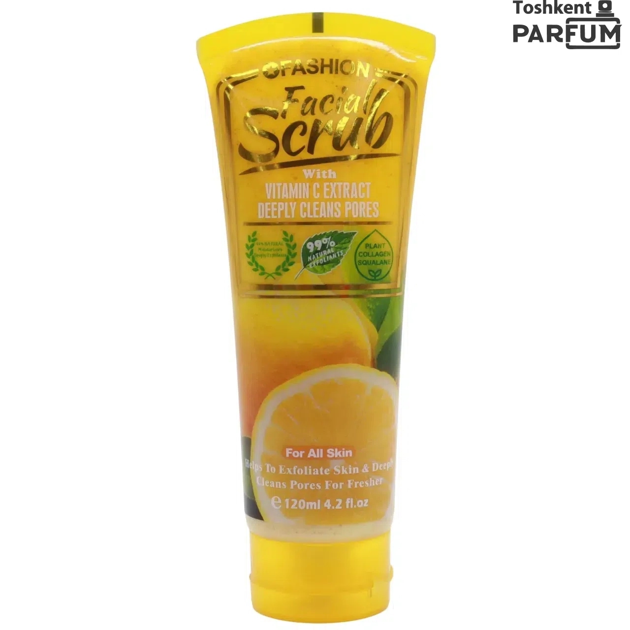 Fashion Facial Scrub With Vitamin C Extract Deeply Cleans Pores 120ml Yuz tozalash umumiy. ОАЭ
