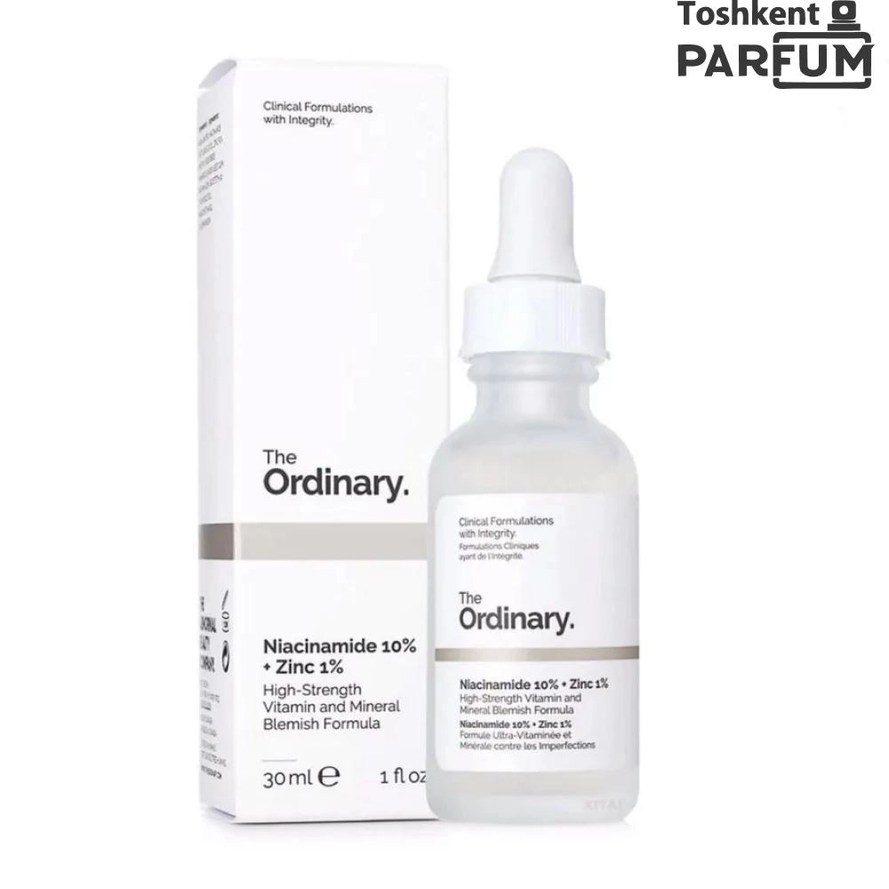 The Ordinary Niacinamide 10% + Zinc 1% 30мл Essensiya, Emulsiya va Sivorotka Южная Корея