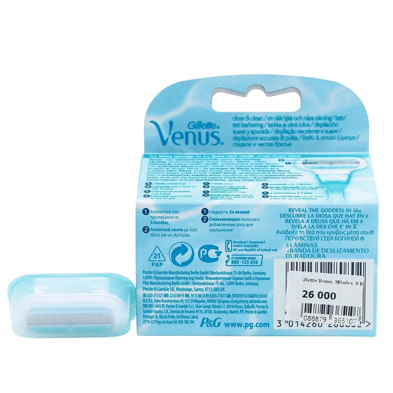 Gillette Venus 3Blades 8 лезвий Britvalar va ustaralar Германия