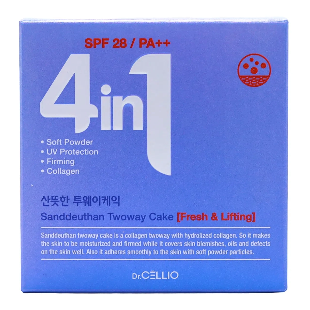 Dr.Cellio 4in1 Sanddeuthan Twoway Cake #21 Light Beige SPF28 PA++13г Dr.cellio 4in1 Канада