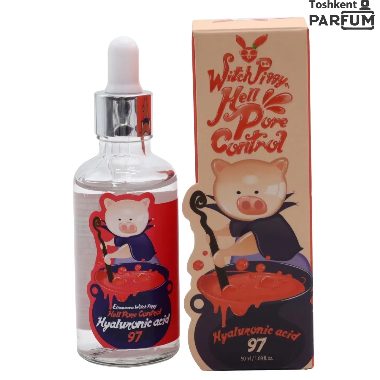 Elizavecca Hell-Pore Control Hyaluronic Acid 97% 50мл Essensiya, Emulsiya va Sivorotka Южная Корея
