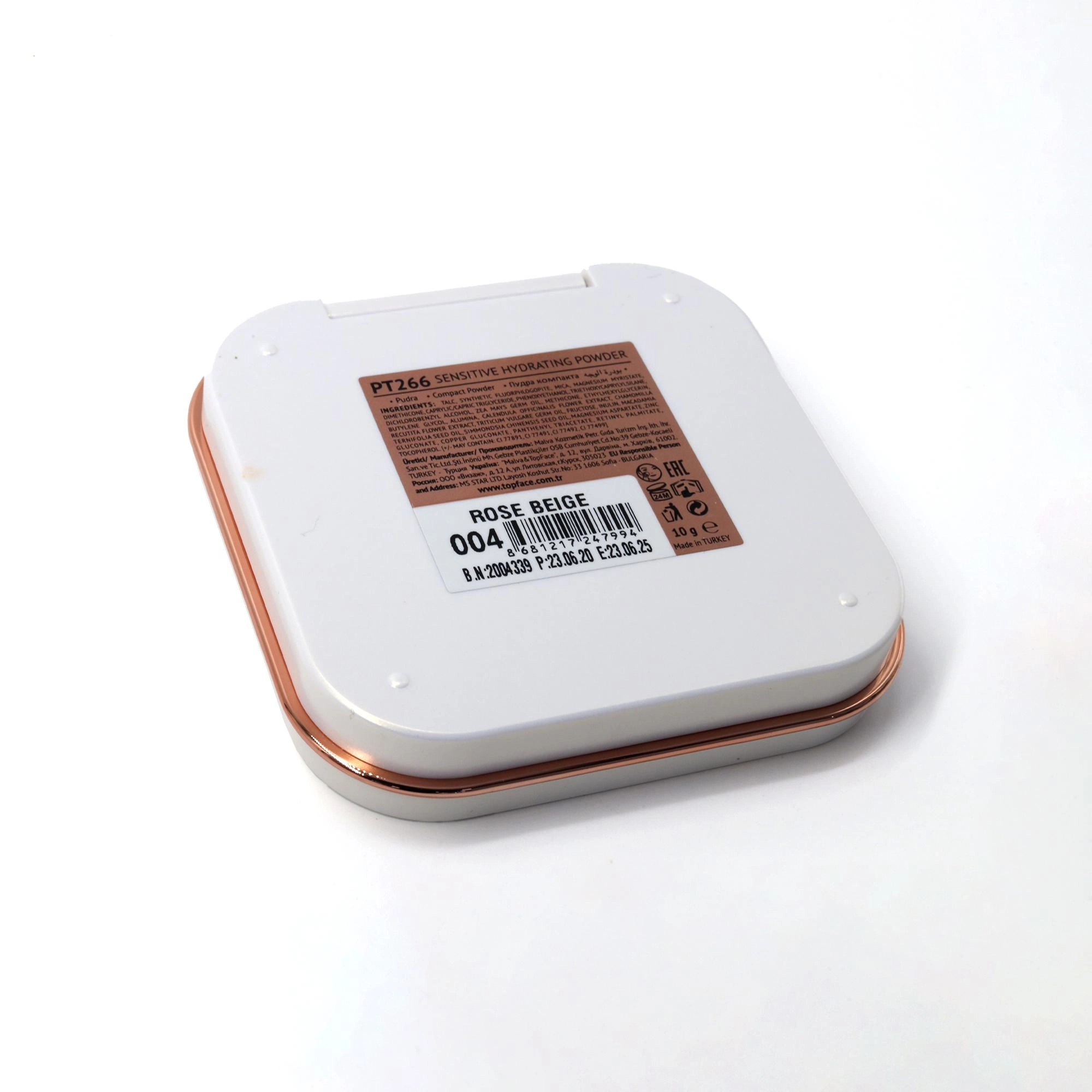 TopFace Senstive Mineral 004 женская пудра 10г Topface Sensitive Турция