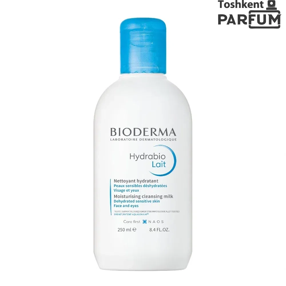 Bioderma Hydrabio Lait Nettoyant Hydratant 250ml Yuz va tana parvarishi Fransiya