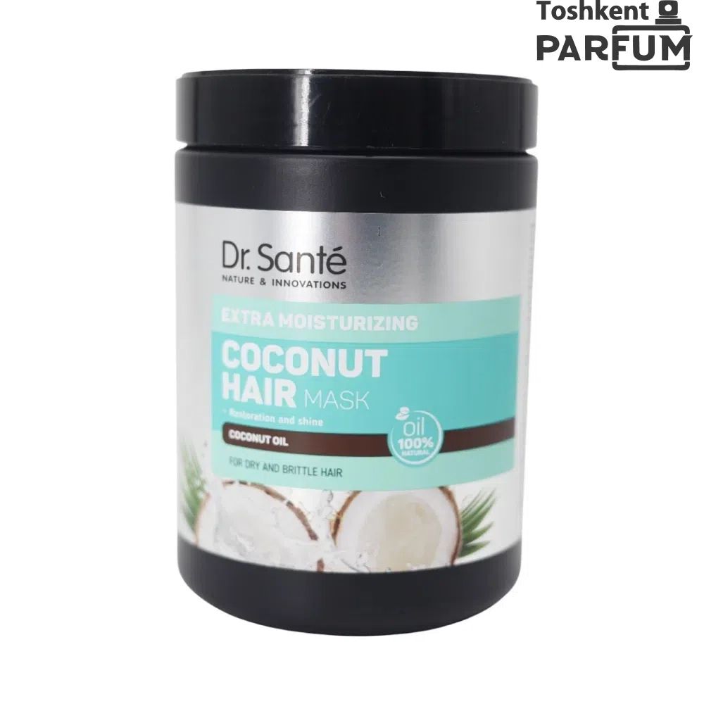 Dr.Santle Coconut Hair mask Extra Moisturizing 1000мл Soch uchun sprey va kremlar ОАЭ