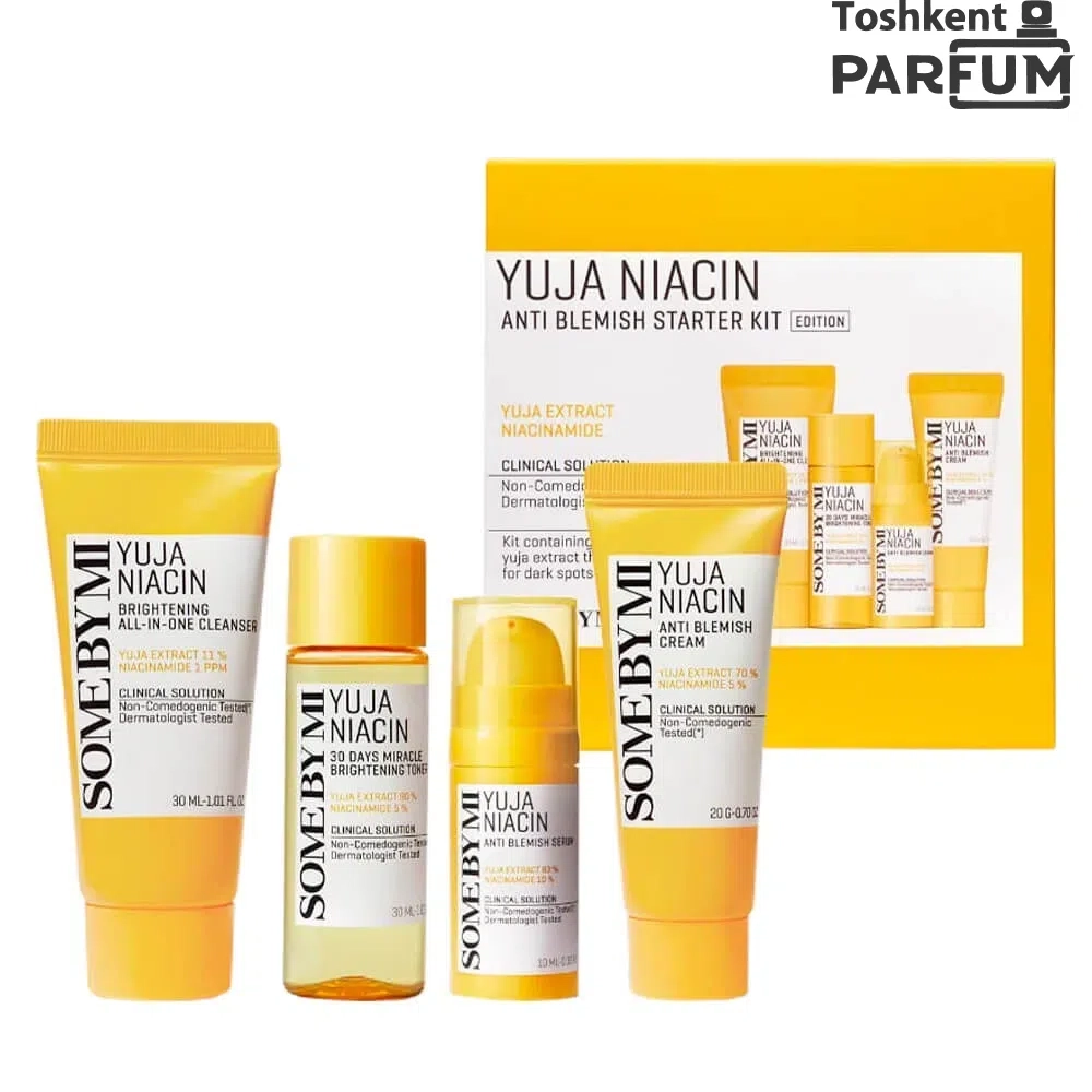 Some By Mi Yuja Niacin Starter Kit – осветляющий мини-набор против пигментации и тусклой кожи To'plam Южная Корея