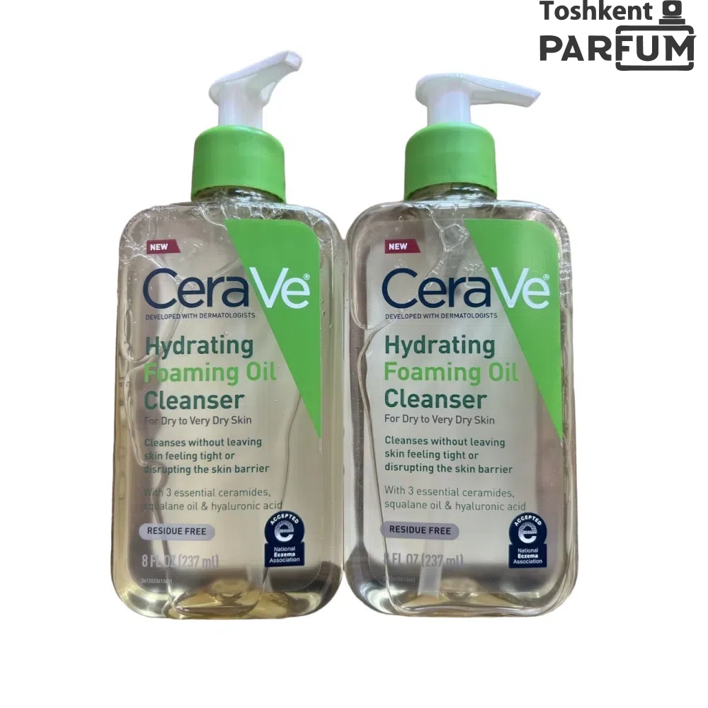 CeraVe Hydrating Foaming Oil Cleanser 237ml Yuz va tana uchun yog'lar umumiy США