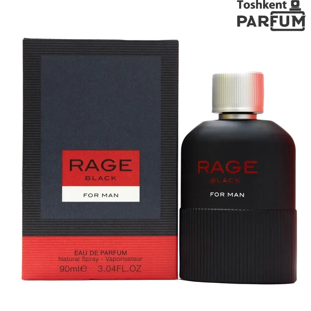 Rage Black For MAN 90мл Erkaklar Dubay Atir ОАЭ