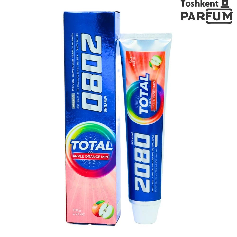 Aekyung 2080 Dental Clinic Total Apple orange mint 120 Tish Pastasi Южная Корея